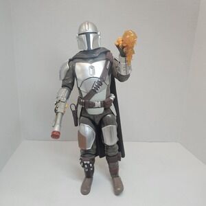 Star Wars The Mandalorian Action Figure Talks and‎ Lights With Sounds 13"